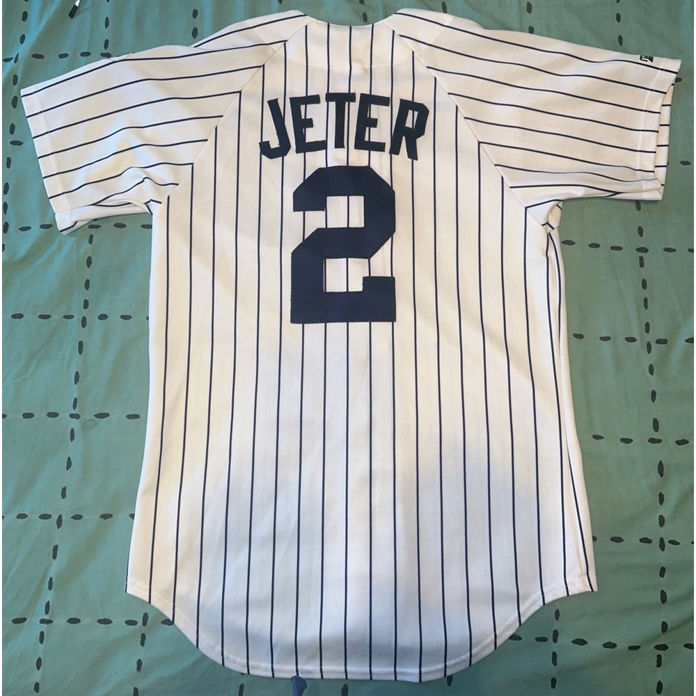 MLB Derek Jeter World Series Majestic Jersey Size S